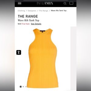 Intermix The Range tank top in apricot 🧡